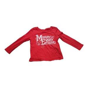 Old Navy Long Sleeve Merry Everything Tee 2T